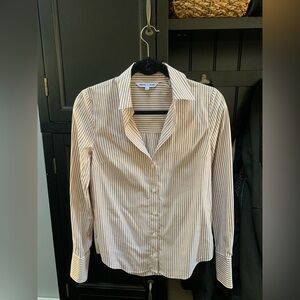 Veronica Beard long Sleeved striped blouse size 00